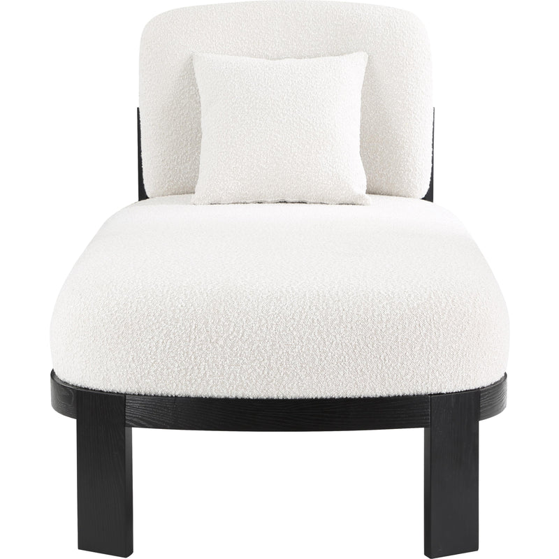 Meridian Maybourne Cream Boucle Fabric Chaise/Bench IMAGE 5