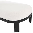 Meridian Maybourne Cream Boucle Fabric Chaise/Bench IMAGE 7