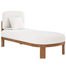 Meridian Maybourne Cream Boucle Fabric Chaise/Bench IMAGE 3