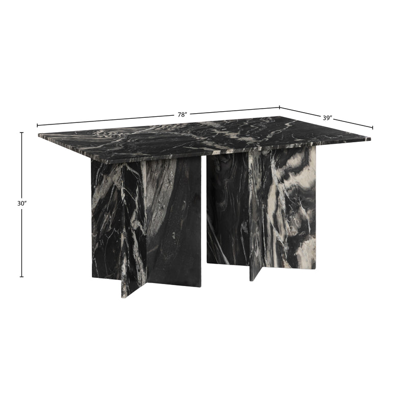 Meridian Verona Black Dining Table (3 Boxes) IMAGE 8