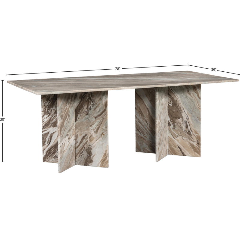 Meridian Verona Brown Dining Table (3 Boxes) IMAGE 7