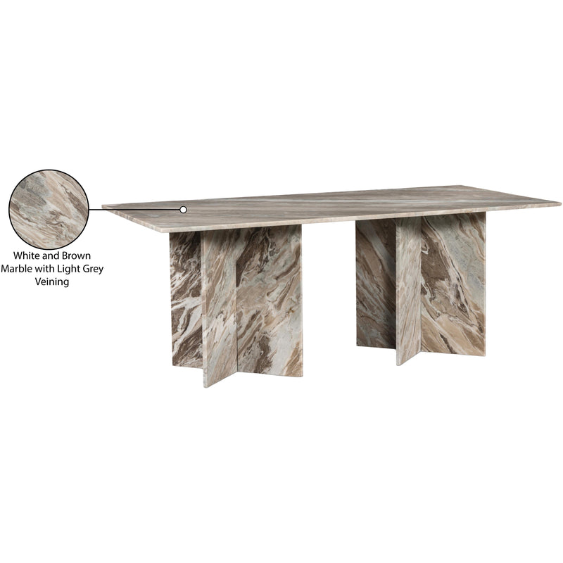 Meridian Verona Brown Dining Table (3 Boxes) IMAGE 8