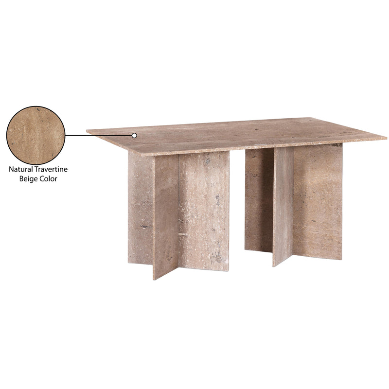 Meridian Verona Beige Dining Table (3 Boxes) IMAGE 12
