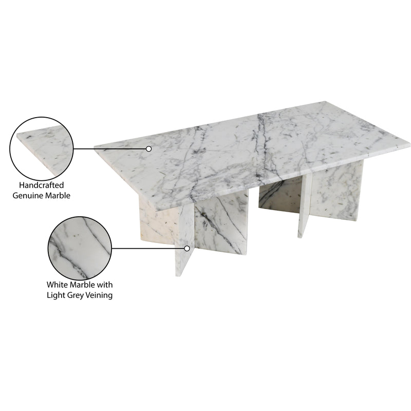 Meridian Verona White Coffee Table IMAGE 10