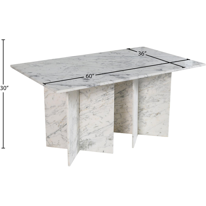 Meridian Verona White Dining Table (3 Boxes) IMAGE 10