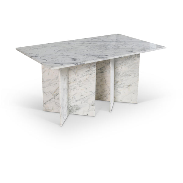 Meridian Verona White Dining Table (3 Boxes) IMAGE 1
