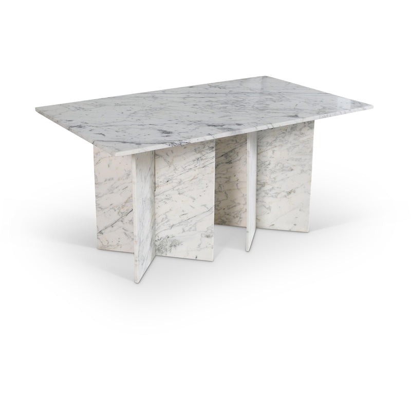 Meridian Verona White Dining Table (3 Boxes) IMAGE 1
