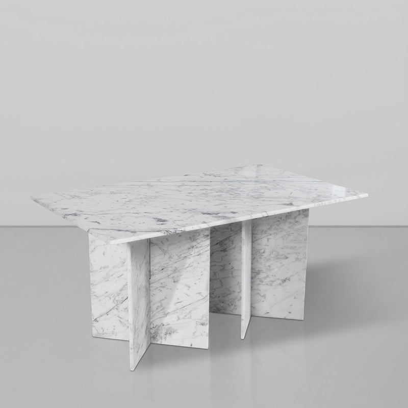 Meridian Verona White Dining Table (3 Boxes) IMAGE 2