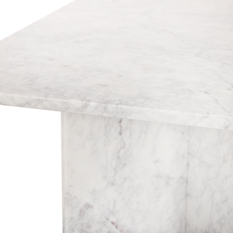 Meridian Verona White Dining Table (3 Boxes) IMAGE 8
