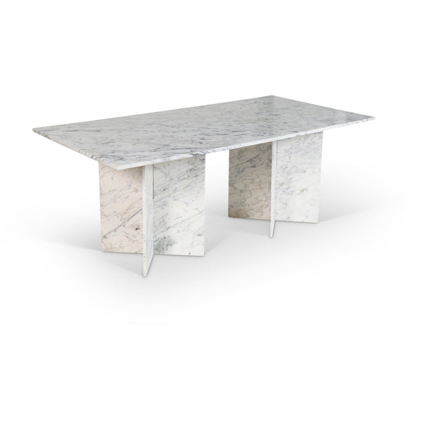 Meridian Verona White Dining Table (3 Boxes) IMAGE 1