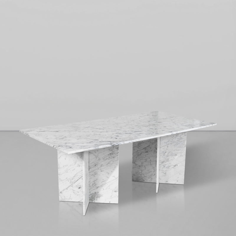 Meridian Verona White Dining Table (3 Boxes) IMAGE 2