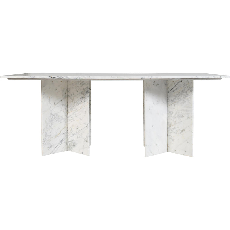 Meridian Verona White Dining Table (3 Boxes) IMAGE 3