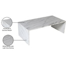 Meridian Canova White Coffee Table IMAGE 10