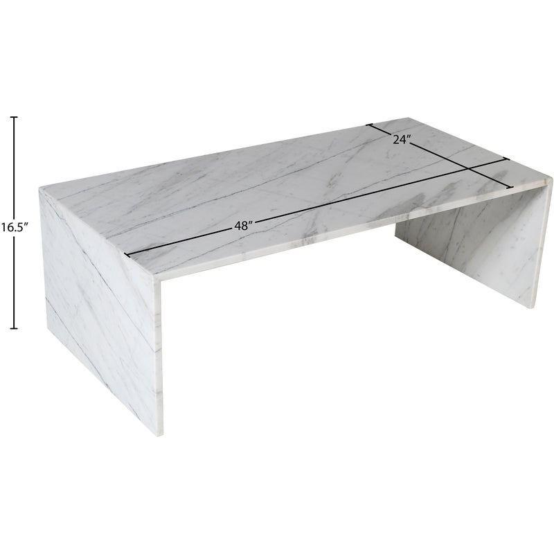 Meridian Canova White Coffee Table IMAGE 9