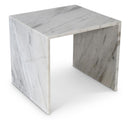 Meridian Canova White End Table IMAGE 1