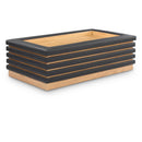 Meridian Rory Black Vegan Leather Coffee Table IMAGE 1