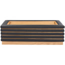 Meridian Rory Black Vegan Leather Coffee Table IMAGE 3