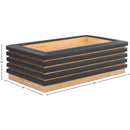 Meridian Rory Black Vegan Leather Coffee Table IMAGE 6