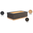 Meridian Rory Black Vegan Leather Coffee Table IMAGE 7