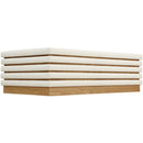 Meridian Rory Cream Vegan Leather Coffee Table IMAGE 5