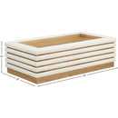 Meridian Rory Cream Vegan Leather Coffee Table IMAGE 6