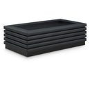 Meridian Rory Black Vegan Leather Coffee Table IMAGE 1