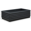 Meridian Rory Black Vegan Leather Coffee Table IMAGE 6