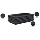 Meridian Rory Black Vegan Leather Coffee Table IMAGE 7