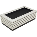 Meridian Rory Cream Vegan Leather Coffee Table IMAGE 4