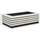 Meridian Rory Cream Vegan Leather Coffee Table IMAGE 6