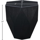 Meridian Diamante Black End Table IMAGE 6