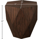 Meridian Diamante Brown End Table IMAGE 6