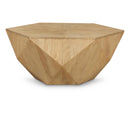 Meridian Diamante Oak Coffee Table IMAGE 1