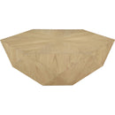 Meridian Diamante Oak Coffee Table IMAGE 3