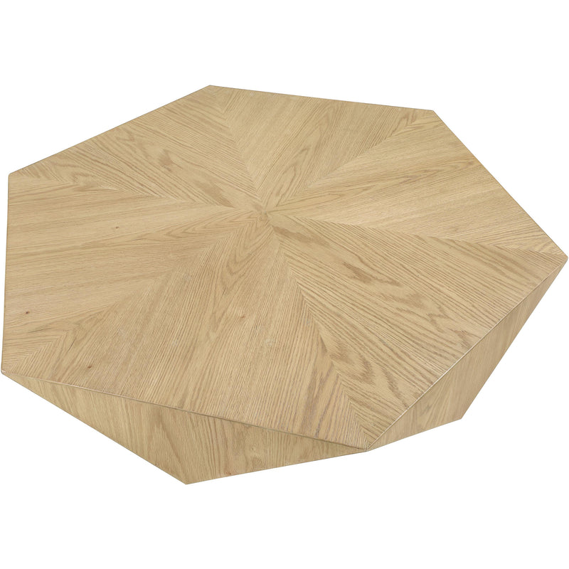 Meridian Diamante Oak Coffee Table IMAGE 5