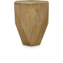 Meridian Diamante Oak End Table IMAGE 1
