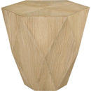 Meridian Diamante Oak End Table IMAGE 3