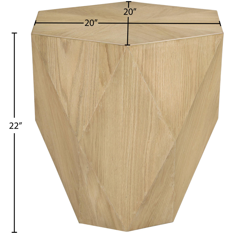 Meridian Diamante Oak End Table IMAGE 7