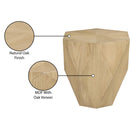 Meridian Diamante Oak End Table IMAGE 8