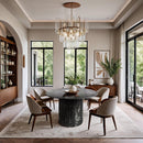 Meridian Genoa Black Dining Table IMAGE 2