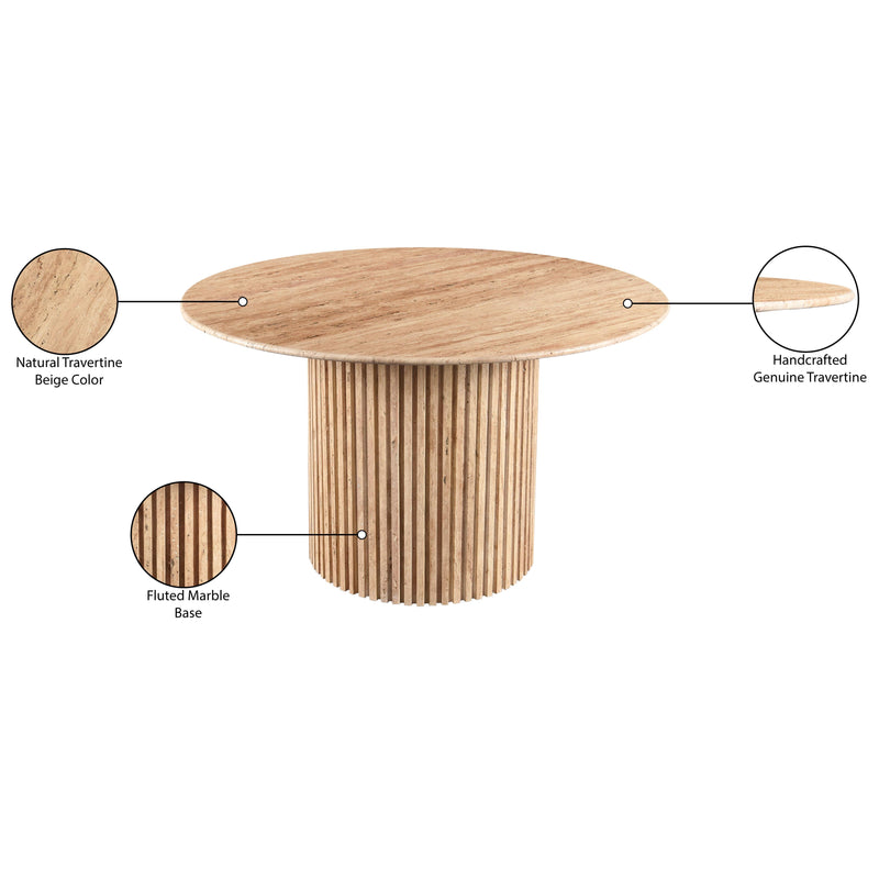 Meridian Genoa Beige Dining Table IMAGE 10
