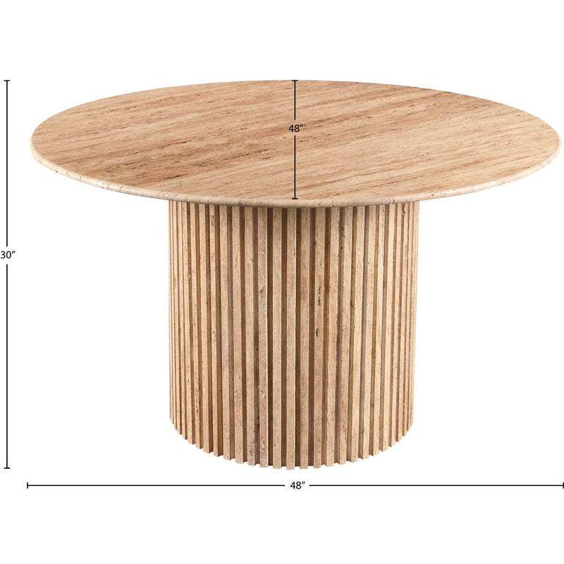 Meridian Genoa Beige Dining Table IMAGE 9