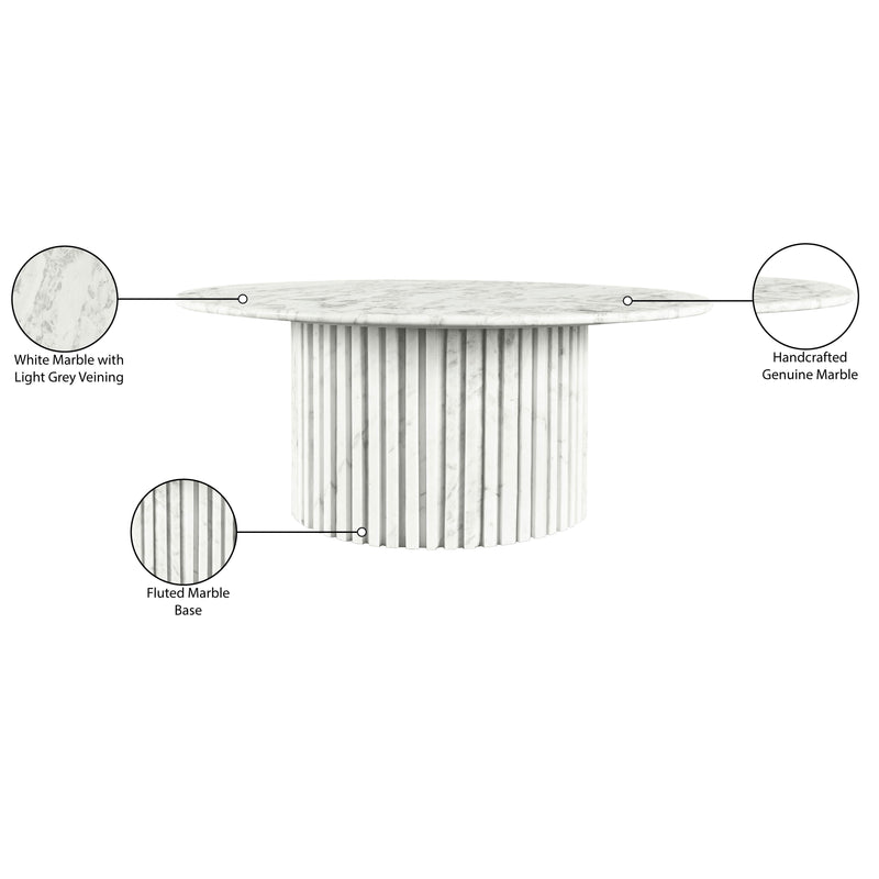 Meridian Genoa White Coffee Table IMAGE 10