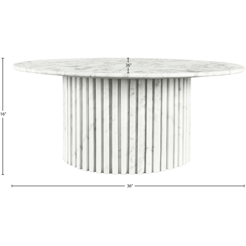 Meridian Genoa White Coffee Table IMAGE 9