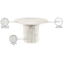 Meridian Genoa White Dining Table IMAGE 10