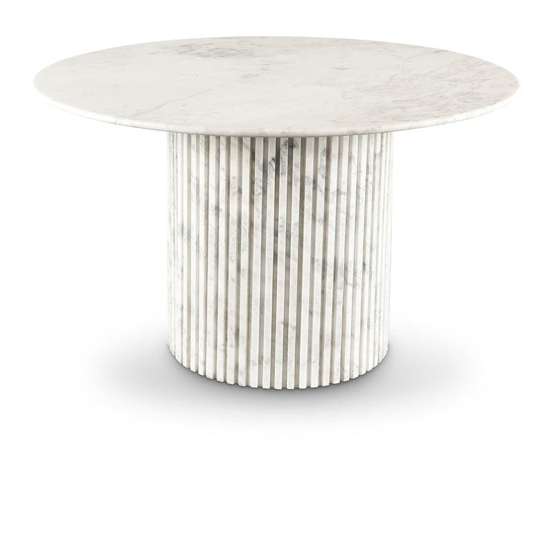 Meridian Genoa White Dining Table IMAGE 1