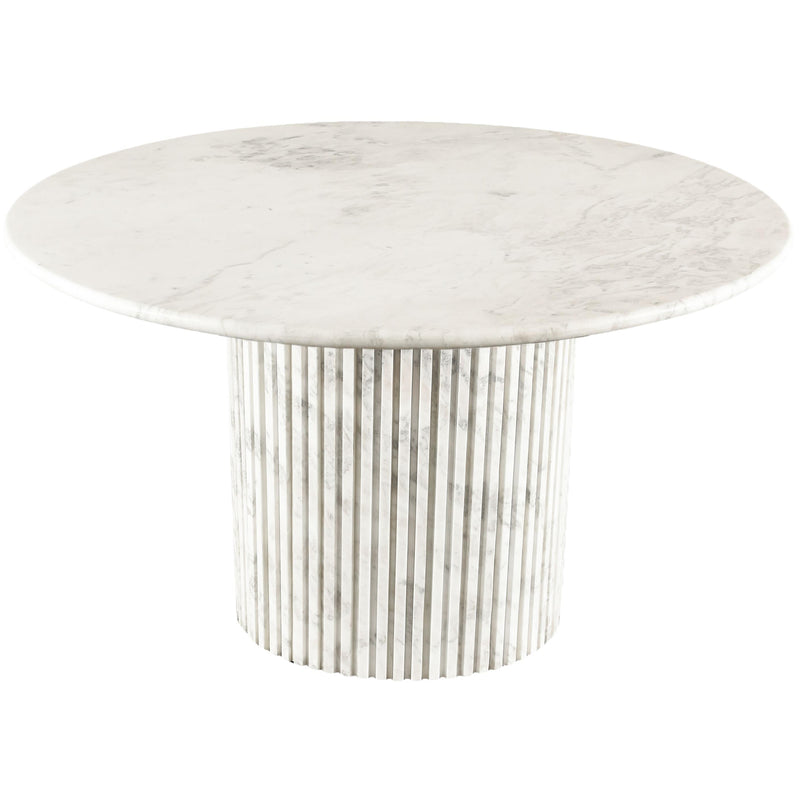 Meridian Genoa White Dining Table IMAGE 3
