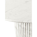 Meridian Genoa White Dining Table IMAGE 5