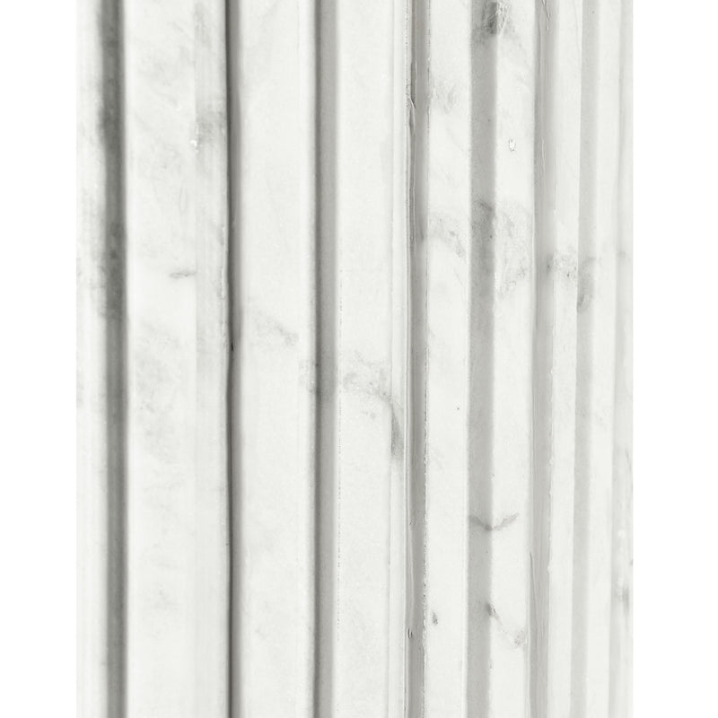 Meridian Genoa White Dining Table IMAGE 6