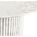 Meridian Genoa White Dining Table IMAGE 7